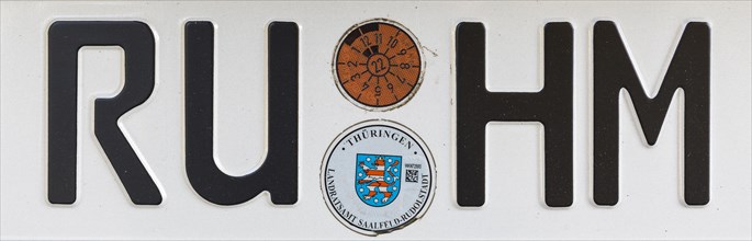 Car registration number of Rudolstadt