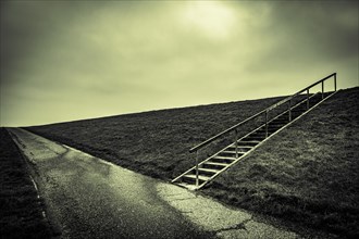 Stairs on dune