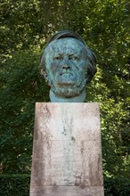 Richard Wagner bust on the festival hill