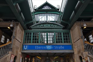 Eberswalder Strasse station of the U2 underground line