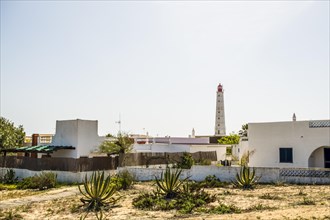 Architecture and lighthouse at Farol Island