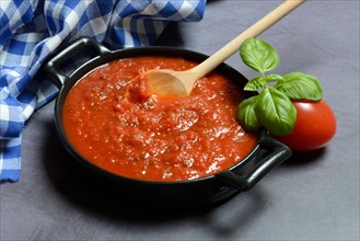 Tomatoes and peel with tomato sauce