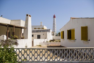 Architecture and lighthouse at Farol Island