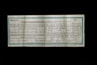 Ration card from the Dresden Council