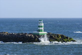 Harbor mole with lighthouse