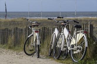Bicycles on the way to the beach