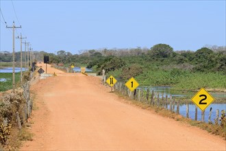 Track and bridge of the Transpantaneira