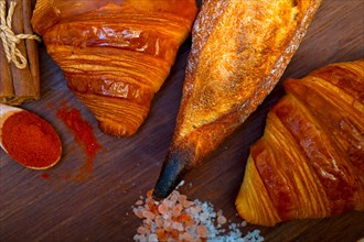 French fresh croissants and artisan baguette tradition