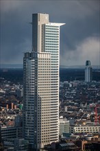 View of the Volksbank or Raiffeisen Tower. Frankfurt