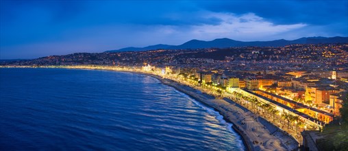 Scenic panorama of Nice