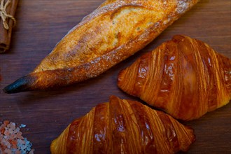 French fresh croissants and artisan baguette tradition