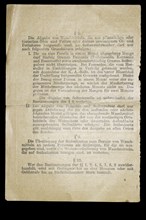 Reverse of the 1916 soap card with notices and prohibitions
