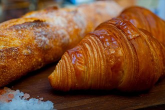 French fresh croissants and artisan baguette tradition