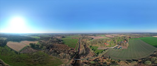 Mittelradde panorama aerial view