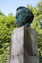 Richard Wagner bust on the festival hill