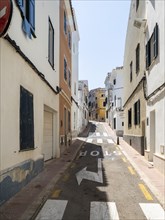 Alley in the historic old town of Mahon