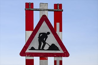 Traffic Sign Caution Construction Site