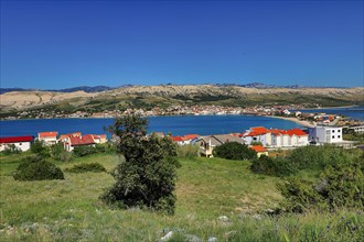 Panoramic view of Pag Town