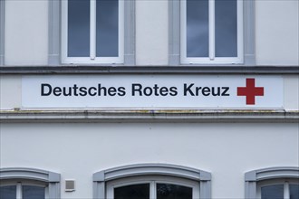 German Red Cross lettering on the DRK building