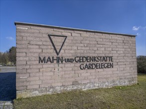 The Feldscheune Isenschnibbe Gardelegen memorial commemorates 1016 concentration camp prisoners from many European countries who were murdered there in a field barn on 13 April 1945
