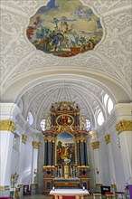 Main altar and ceiling fresco