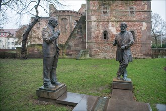 Konrad Duden and Konrad Zuse statue