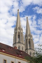 Towers of the late Gothic parish church of St. Peter and Paul