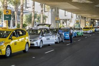 Taxi stand at San Diego airport