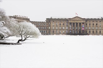 Wilhelmshoehe Palace in winter