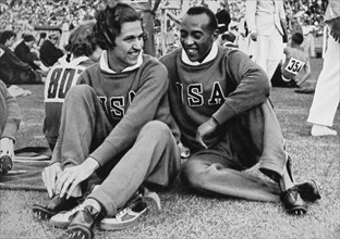Jesse Owens and Helen Stephens