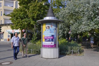 Small Litfass Column Friedrich-Wilhelm-Platz
