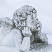 Sleeping angel in the cemetery of Gamprin-Bendern