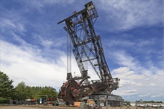 Decommissioned bucket-wheel excavator released for inspection