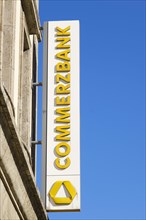 Sign and logo of Commerzbank