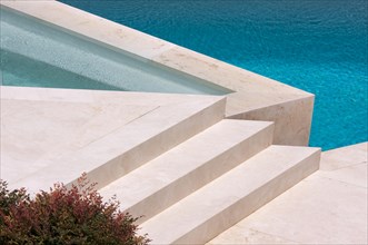 Custom luxury pool and steps abstract