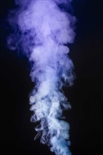 Abstract cigarette smoke black background