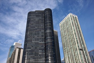 Modern buildings and condominiums in downtown chicago