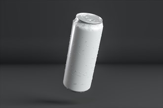 Abstract aluminum can presentation
