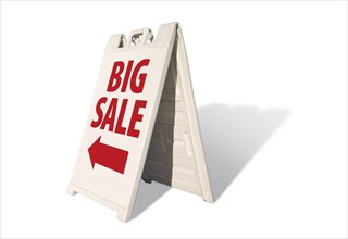 Big sale tent on a white background
