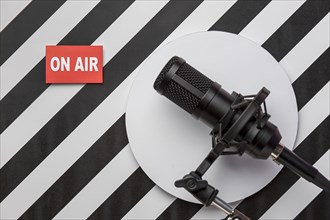 Air live radio streaming banner mic
