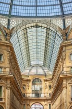 Detail inside Galleria Vittorio Emanuele II