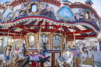 Colorful Carousel at Belmont park