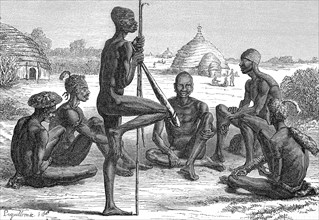 Natives of the Dinka tribe