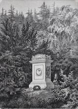 The Monument to Queen Louise in the Palace Garden at Hildburghausen in 1880