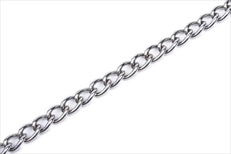 Metal chain isolated on white background