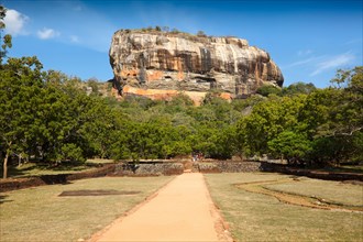 Famous ancient Sigiriya rock Sri Lanka