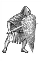 Frankish foot fighter in the Carolingian Empire