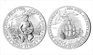 Silver medal for the African expedition of the Great Elector Frederick William in 1681