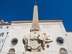 Elephant sculpture by Bernini in front of Santa Maria sopra Minerva