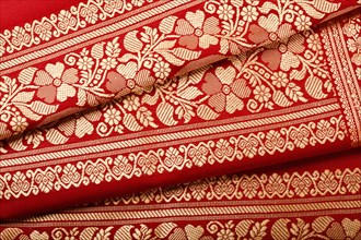 Indian sari close up texture